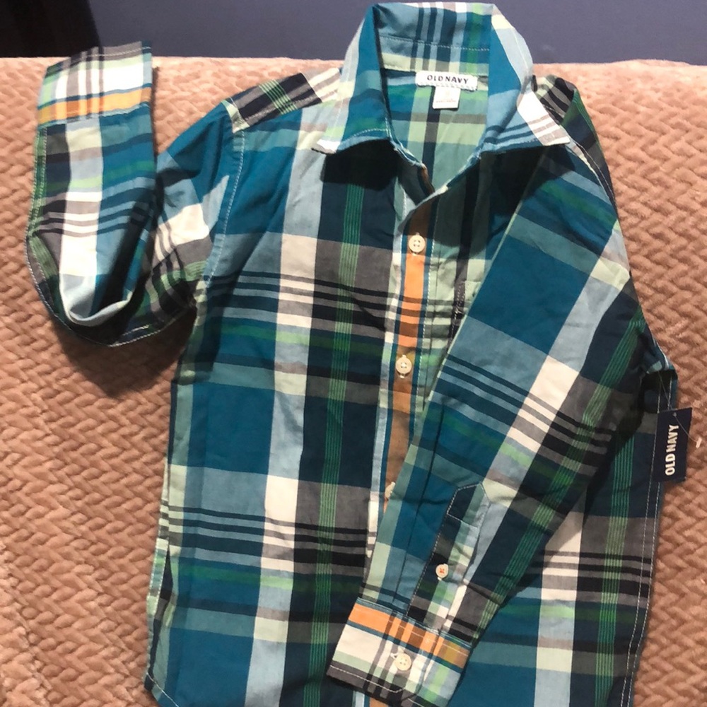 Boys Old Navy Plaid shirt. XS